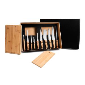 KIT CHURRASCO E COZINHA COM GARFOS E FACAS - 12 PÇS      