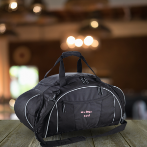 Mala Esportiva Em Nylon / Polyester 300D Preto - 35L      